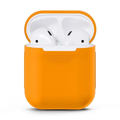 Чехол для наушников Apple AirPods/AirPods 2, оранжевый