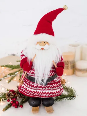 Новогодняя игрушка фигурка Дед Мороз на лыжах 20см (ID#2004065724), цена:  290 ₴, купить на Prom.ua