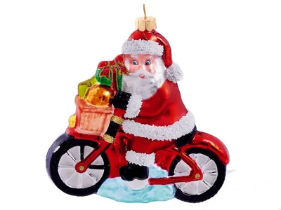Как нарисовать Деда Мороза на мотоцикле | Новогодняя открытка - YouTube
