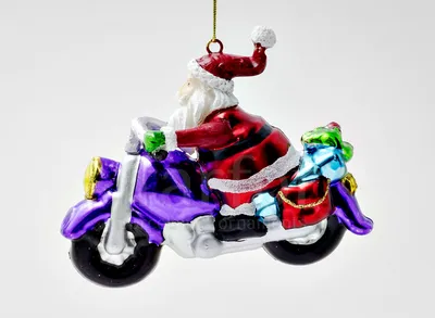 Отзыв о Игрушка новогодняя Mister Christmas \"Дед Мороз на мотоцикле\" |  Праздник к нам… приехал.