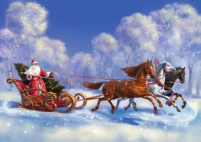 Дед Мороз на Тройке лошадей | Ведущие праздников