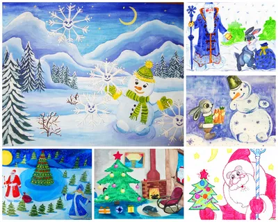 Зима, Новый год, наивный детский …» — создано в Шедевруме