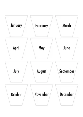 Учим английские слова по темам: месяцы и дни недели