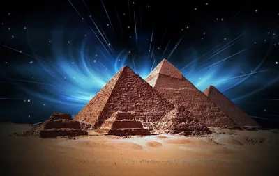 Фото Египет Пирамида город 1900x1200