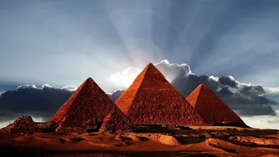Фотографии Египет Cairo Пустыни Природа Пирамида речка Камни 600x800