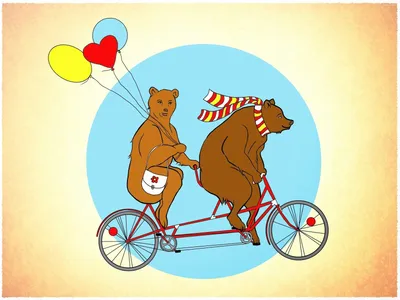Ехали медведи на велосипеде картинки - 51 фото