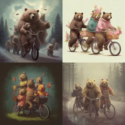 Ехали медведи на велосипеде, Животные, Памятники, Санкт-Петербург