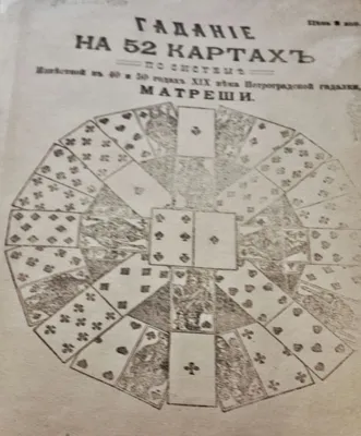 Гадание на 52 картах по системе, известной в 40 и 50 годах XIX века  петроградской гадалки Матреши» | Пикабу