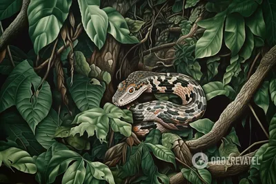 Китайский тест на остроту зрения: найдите на картинке башмак, птицу и змею.  Змею мы так и не нашли | Timeline | Дзен