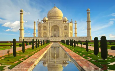 Обои Индия, Тадж Махал, Taj Mahal, храм, India, памятник для рабочего стола  - раздел Города