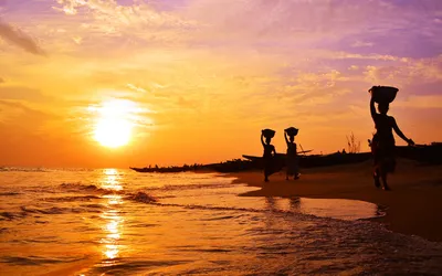 Пляж на Гоа, Индия » ImagesBase - Обои для рабочего стола