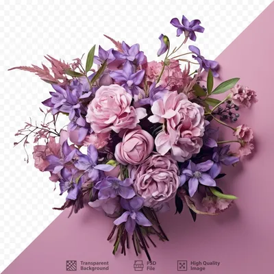 Букет Цветов Розовой Лилии Выделен На Прозрачном Фоне — стоковые фотографии  и другие картинки Прозрачный фон - iStock