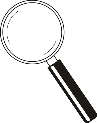 Вектор значка поиска увеличительное стекло на прозрачном фоне иллюстрация лупы  лупы | Премиум векторы