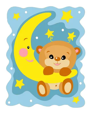 Алмазная мозаика Color Puppy светильник Мишка на луне 7 цветов свечения  купить по цене 799 ₽ в интернет-магазине Детский мир