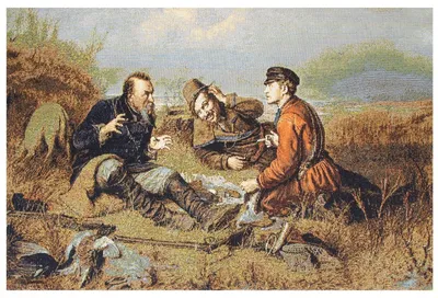 Охотники на привале» Василий Перов. Описание сюжета картины 1871 года.