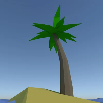 Мультяшный остров с пальмами - 64 фото