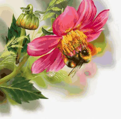 Пчела на цветке стоковое фото. изображение насчитывающей опыление -  145837930