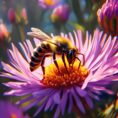 Бесплатные Пчела на цветке стоковые фотографии | FreeImages