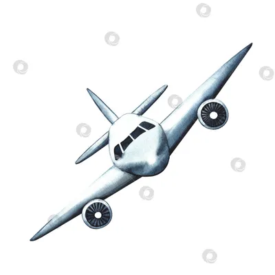 Самолет на белом фоне» — создано в Шедевруме
