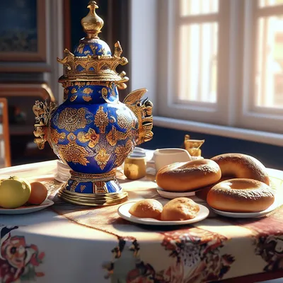 Русское чаепитие с самоваром | Дом | WB Guru