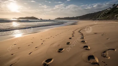 Следы ног на коричневом песке · Бесплатные стоковые фото