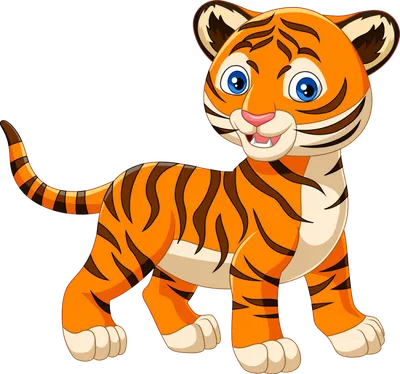 Вид сбоку дикого тигра изолирован на прозрачном фоне тигр вырезал  генеративный ии | Премиум PSD Файл