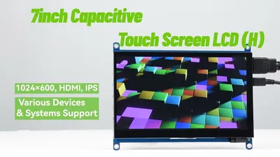 7inch Capacitive Touch IPS Display for Raspberry Pi, 1024×600, DSI  Interface | 7inch DSI LCD (C)