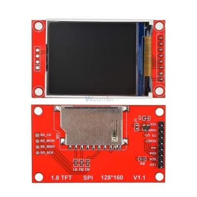 Arduiono Nano SPI TFT 128 x 160 LCD und HC-SR04 Distanzsensor - YouTube