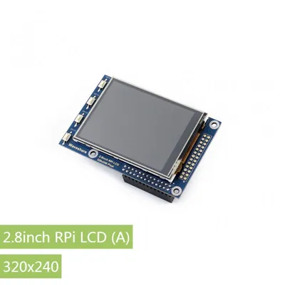 320×240, 2.8 inch Resistive Touch Screen TFT LCD, Designed for Raspberry Pi