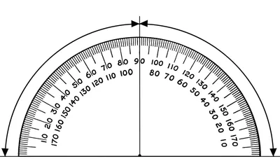 Protractor, 90 and 90 Degrees | ClipArt ETC