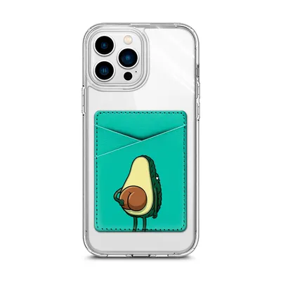 Картхолдер на телефон с рисунком \"Попа авокадо\" - купить с доставкой по  выгодным ценам в интернет-магазине OZON (564335899)