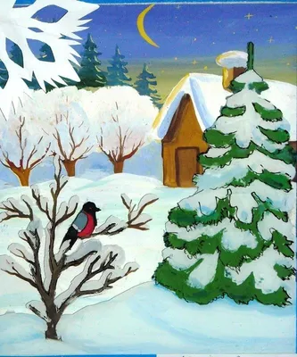 Раскраски для детей на тему зима