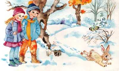 Красота зимы рисунок для детей - 73 фото