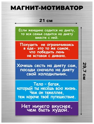 АртЦех Сувенирный магнит на холодильник для похудения прикол