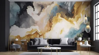абстрактное панно на стене в гостиной, 3d минималистичные обои для рисования  на стену, декор из смолы, жеода фон картинки и Фото для бесплатной загрузки