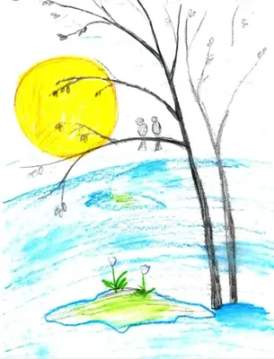 Красивые рисунки на тему весна карандашом (48 фото) » рисунки для срисовки  на Газ-квас.ком