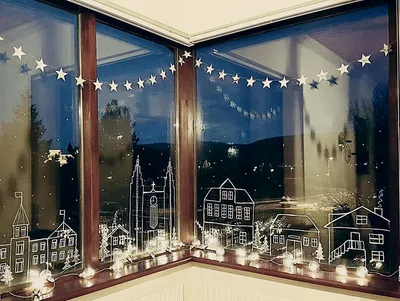 Украшения на окна на новый год 2019 своими руками - шаблоны и трафареты.  Идеи чем можно укра… | Рождественские идеи, Рождественское веселье,  Рождественские каникулы