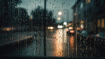 Дождь на окне | Капли дождя, Дождь, Картины