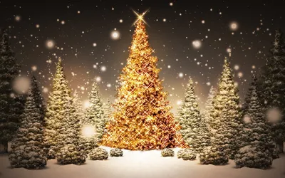 Обои Снеговики у елки, картинки - Обои для рабочего стола Снеговики у елки  фото из альбома: (праздники)