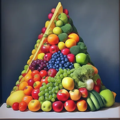 Композиция из разных фруктов и овощей на белом фоне :: Стоковая фотография  :: Pixel-Shot Studio