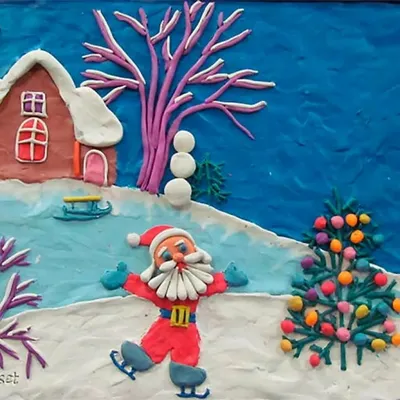 Новогодние поделки из пластилина: лучшие идеи для детей! | Clay christmas  decorations, Polymer clay christmas, Christmas clay
