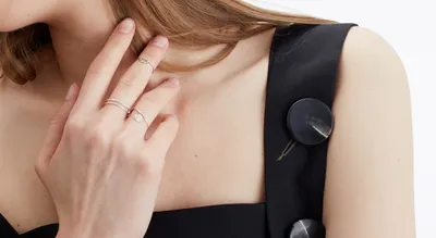 Эксклюзивные обручальные кольца с отпечатком пальца на заказ (Вес пары: 16  гр.) | Купить в Москве - Nota-Gold