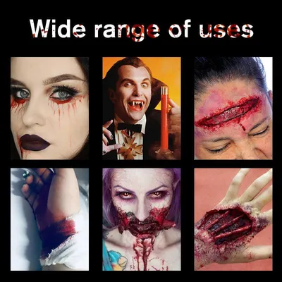 Реалистичная коагулированная кровь, искусственная кровь, Хэллоуин,  коагулированный Гель крови, 25 г, пленка вампира, косплей, макияж для  Хэллоуина, косплей-лицо | AliExpress