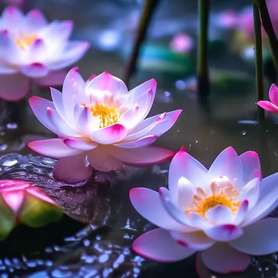Цветок лотоса на воде стоковое изображение. изображение насчитывающей  флористическо - 109040779