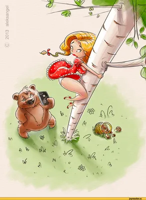 Медведь в причудливой позе с расставленными лапами — Картинки на аву