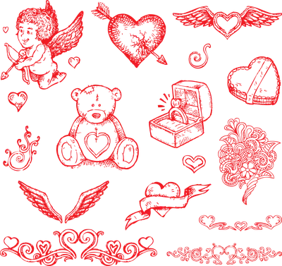 Как нарисовать рисунок сердечко с котиком. Легкие рисунки сердце. Рисунок  ко дню Святого Валентина. Карандаши и краски. | Карандаши и краски | Дзен