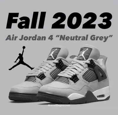 air jordan 4s fall 2023 neutral grey | Jordan shoes retro, Swag shoes,  Jordan 4s
