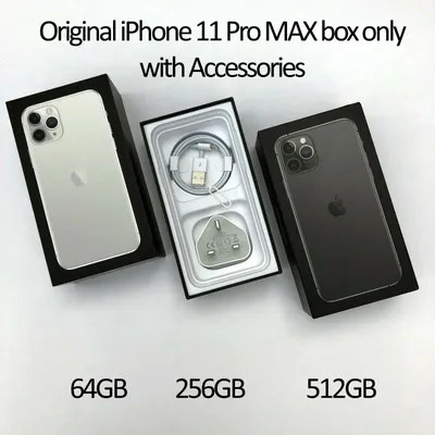 Original iPhone 11 Pro MAX box only and Accessories 64GB 256GB 512GB | eBay