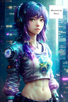 Аниме девушка андроид - красивые фото