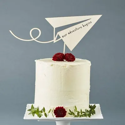 Картинка для торта \"Годовщина свадьбы 2 года бумажная свадьба\" - PT105789  печать на сахарной пищевой бумаге